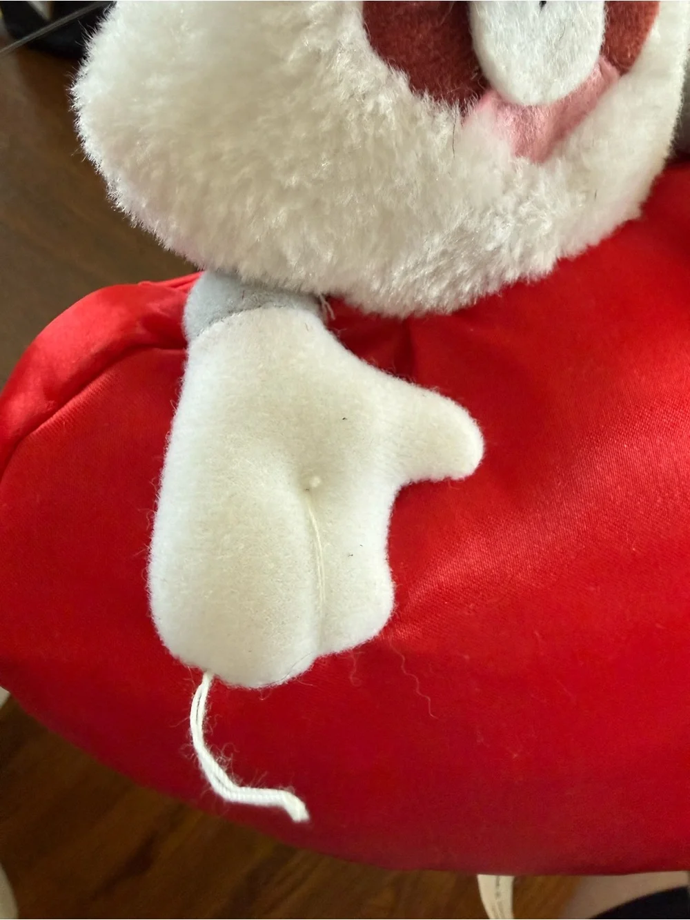Vintage 1997 Bugs Bunny Valentine's Day Heart Stuffed Animal Looney Tunes